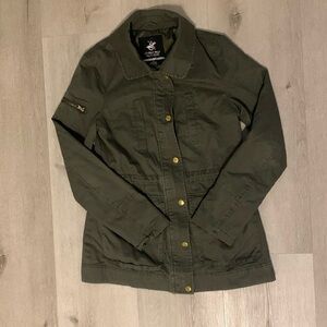 Beverly‎ Hills Polo Club Women’s M Green Army Jacket